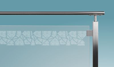 Cutstone Organic sandblasting and etching template sample