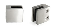 AGS Stainless glass clamp hardware for Glacier panel railing
