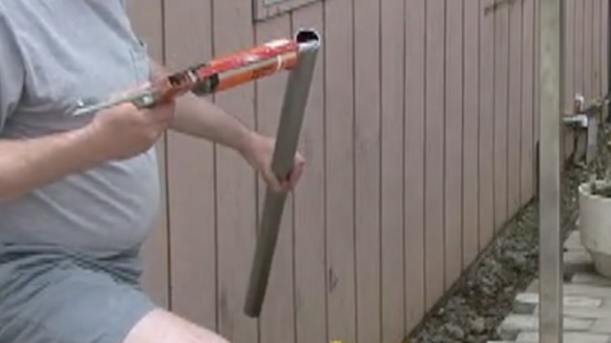 Apply bonding agent inside the stainless steel top rail