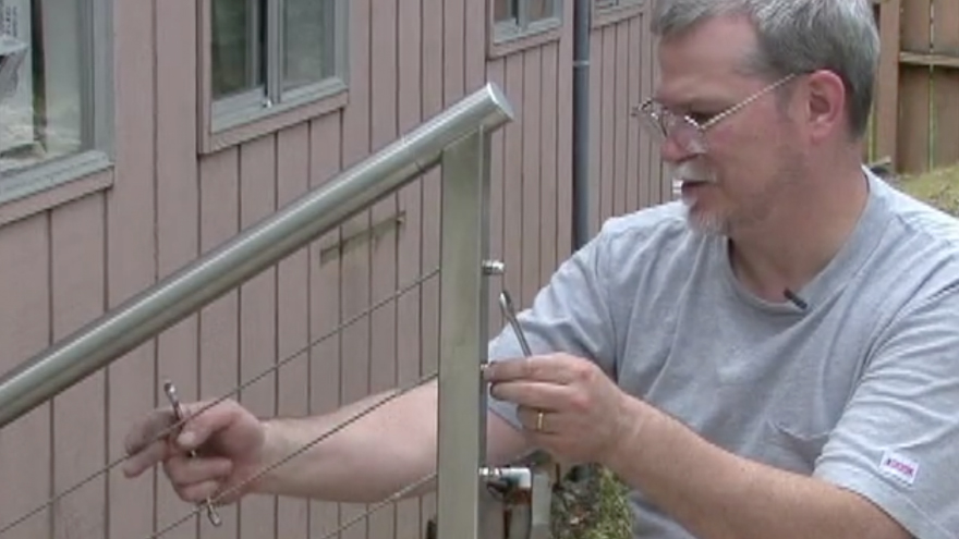 Tension cable railing without over tightening stainless steel cables