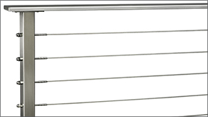 Rainier cable deck handrail