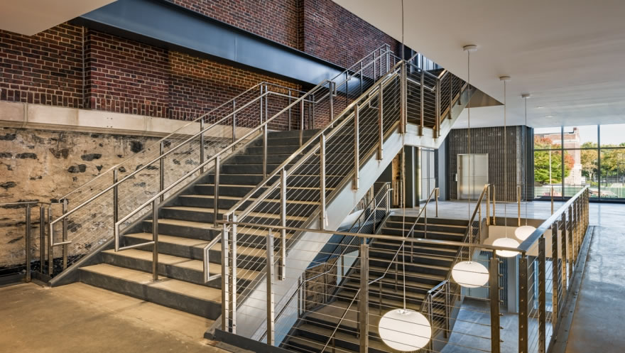 Handrail Extension Returning to the Post - Poly Prep Country Day School