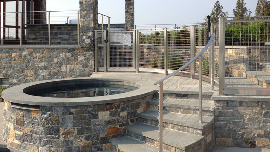Panel railing gate installation