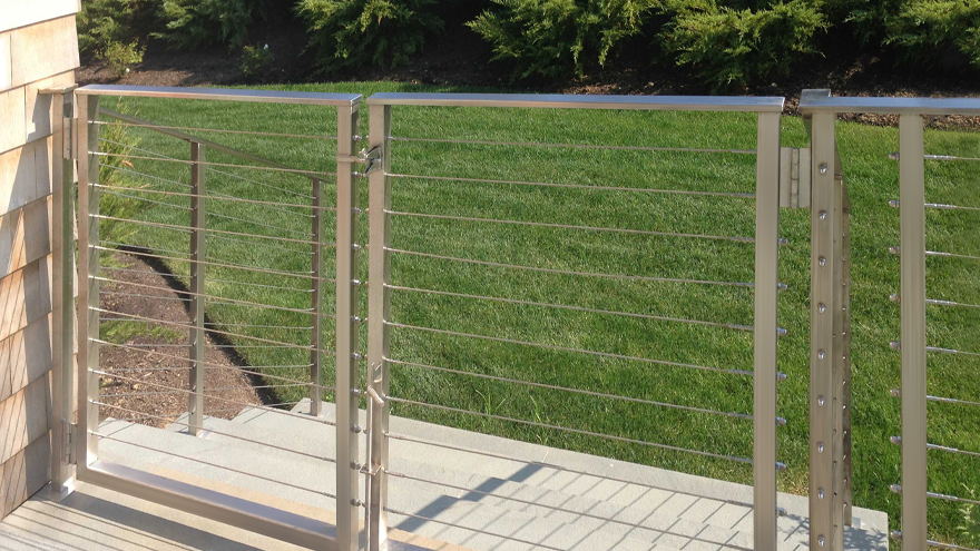 Custom railing system gate