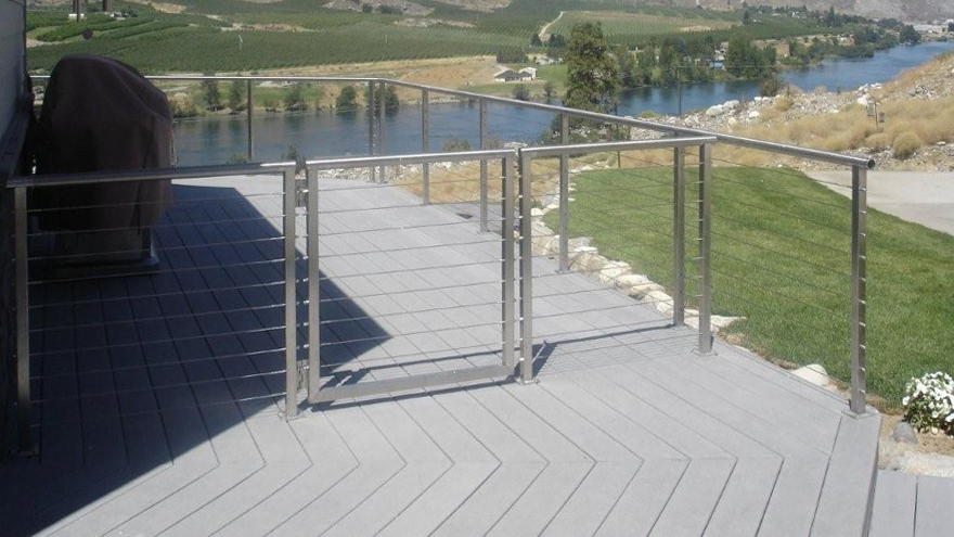 Custom gate for railing system
