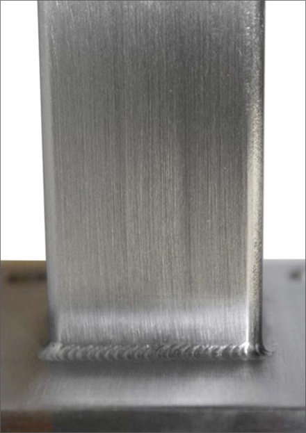 An AGS TIG welded fillet