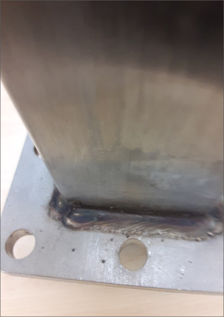A MIG welded fillet