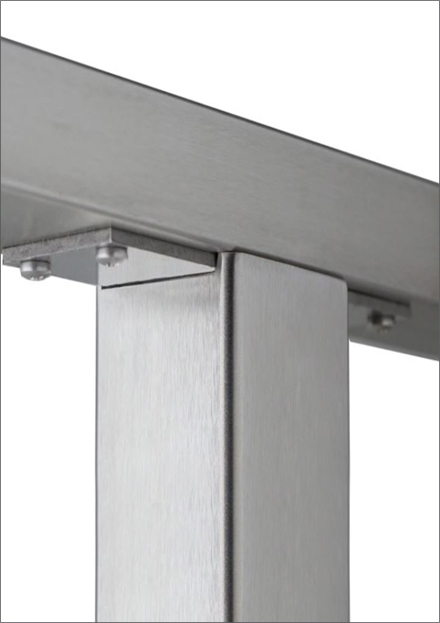 Mounting bracket attached mechanically to the post